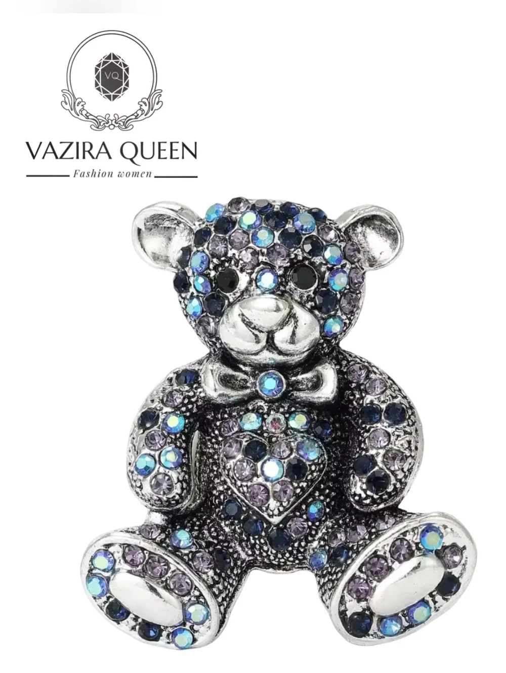 VQ Teddy Bear Brooch